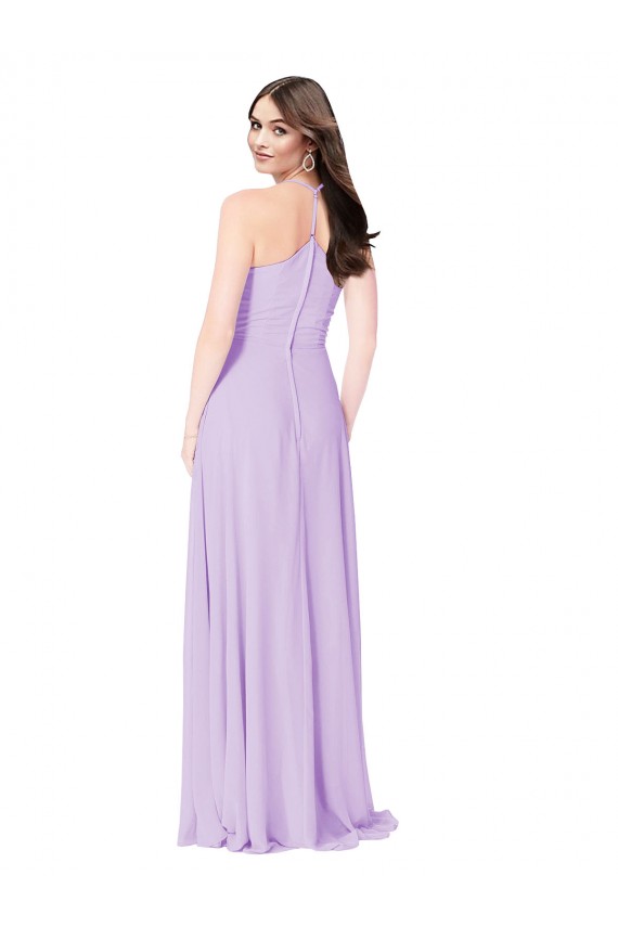 Saffron Sleeveless V-Neck A-Line Soft Chiffon Formal Dress / Bridesmaid Dress Worcester