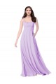 Sleeveless Scoop Neck A-Line Soft Chiffon Bridal Party Dress Worcester