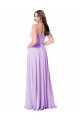 Sleeveless Scoop Neck A-Line Soft Chiffon Bridal Party Dress Worcester