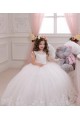 Sleeveless Bateau Neck Ball Gown Tulle & Lace Flower Girl Wedding Dress Worcester