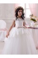 Ivory Sleeveless Sweetheart Ball Gown Tulle & Lace Flower Girl Dresses Worcester