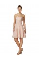 Pink Sleeveless Sweetheart A-Line Soft Chiffon & Lace Bridesmaid Dress Worcester