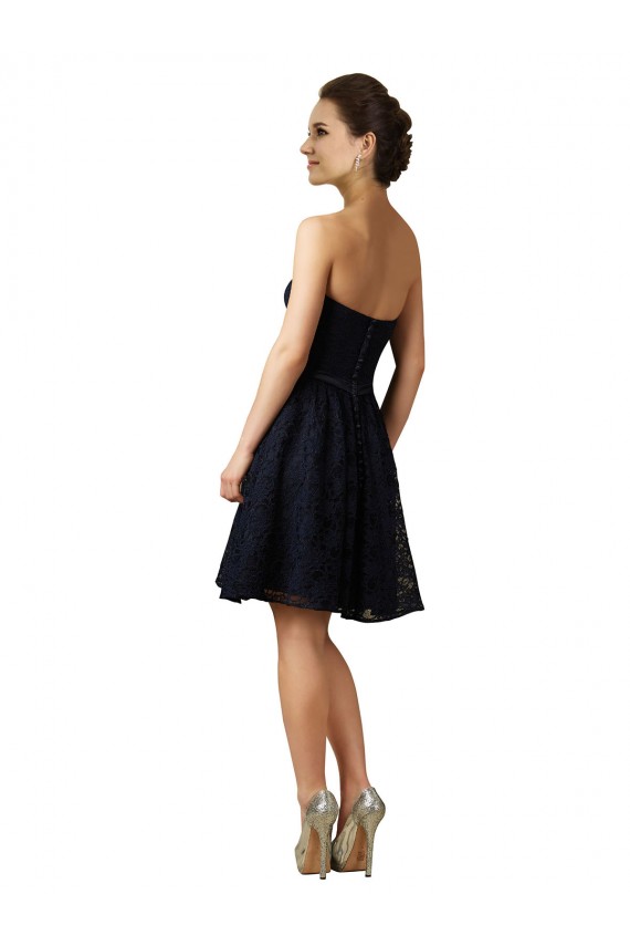 Sleeveless V-Neck A-Line Lace Bridesmaid Dress Worcester