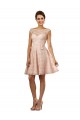 Cap Sleeves Bateau Neck A-Line Soft Chiffon & Lace Bridesmaid Dress Worcester
