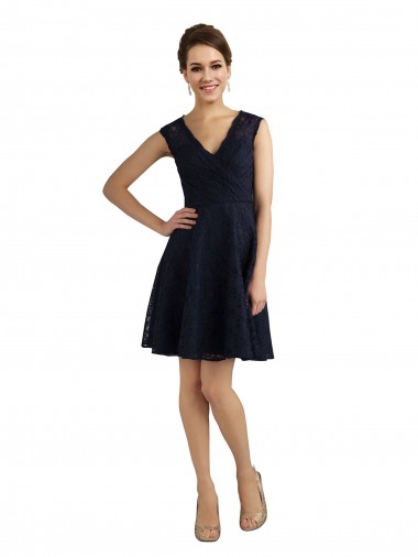 Sleeveless V-Neck A-Line Lace Bridesmaid Dress / Evening Dress Worcester