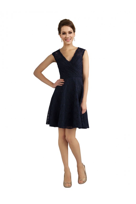 Sleeveless V-Neck A-Line Lace Bridesmaid Dress / Evening Dress Worcester