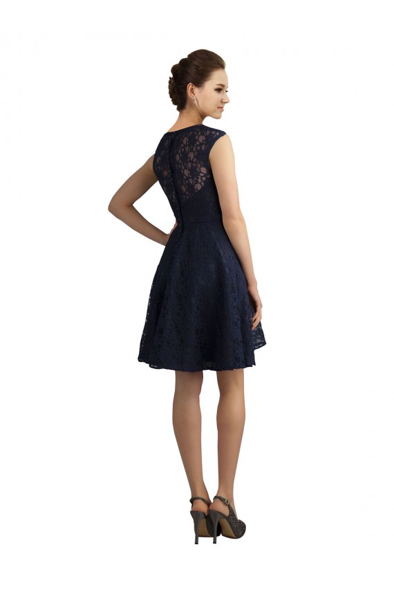 Sleeveless V-Neck A-Line Lace Bridesmaid Dress / Evening Dress Worcester