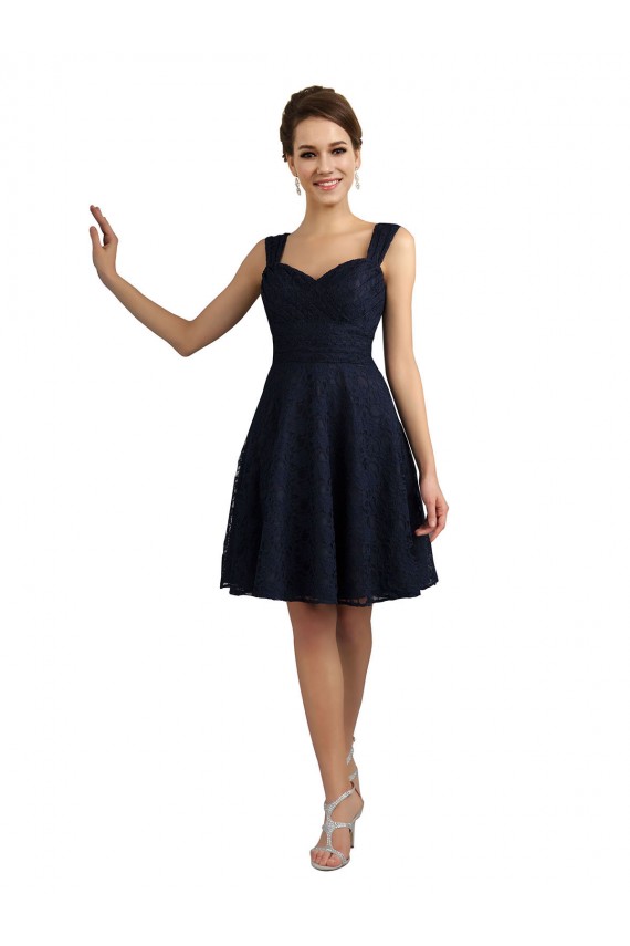 Sleeveless Sweetheart A-Line Lace Bridesmaid Dresses Worcester