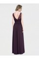 V-Back Sleeveless V-Neck A-Line Chiffon & Lace Bridesmaid Dress / Evening Dress Worcester