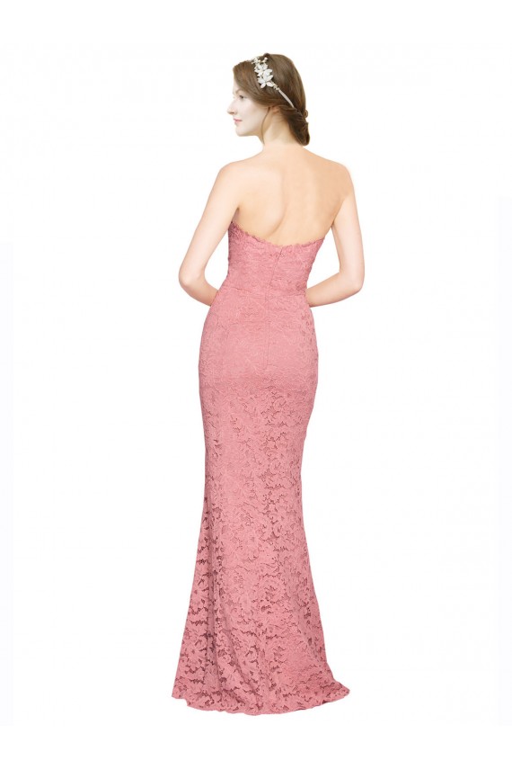 Sleeveless Sweetheart Mermaid Lace Formal Dress / Bridesmaid Dress Worcester