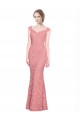 Salmon Sleeveless Sweetheart Mermaid Lace Prom Dress / Bridesmaid Dress Worcester