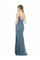 Open Back Sleeveless Spaghetti Straps Sheath Lace Bridesmaid Dress Worcester