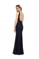 Open Back Sleeveless V-Neck Sheath Lace Bridesmaid Dress Worcester