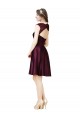 Open Back Sleeveless Square Neck A-Line Satin & Lace Bridesmaid Dress Worcester