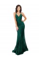 Open Back Sleeveless V-Neck Mermaid Lace Black Tie Evening Gown / Prom Dress / Bridesmaid Dress Worcester