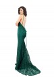 Open Back Sleeveless V-Neck Mermaid Lace Black Tie Evening Gown / Prom Dress / Bridesmaid Dress Worcester