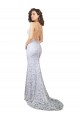 Low Back Sleeveless High Neck Sheath Lace Wedding Dress Worcester