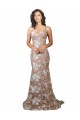 Open Back Sleeveless V-Neck Mermaid Lace Wedding Dress Worcester