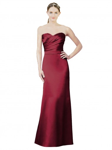 Sleeveless Sweetheart Mermaid Satin Bridesmaid Dress / Evening Dress Worcester