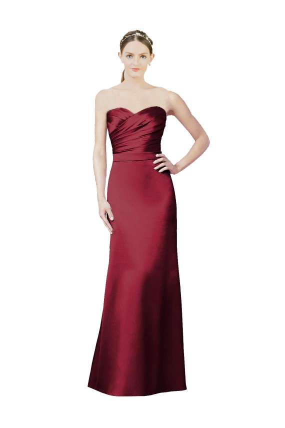Sleeveless Sweetheart Mermaid Satin Bridesmaid Dress / Evening Dress Worcester