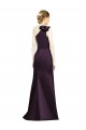 Grape Sleeveless One Shoulder Mermaid Satin Bridesmaid Dress Worcester