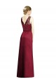 Sleeveless V-Neck A-Line Satin & Lace Bridesmaid Dress Worcester