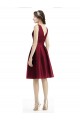 Sleeveless Bateau Neck A-Line Satin Bridesmaid Gown Worcester