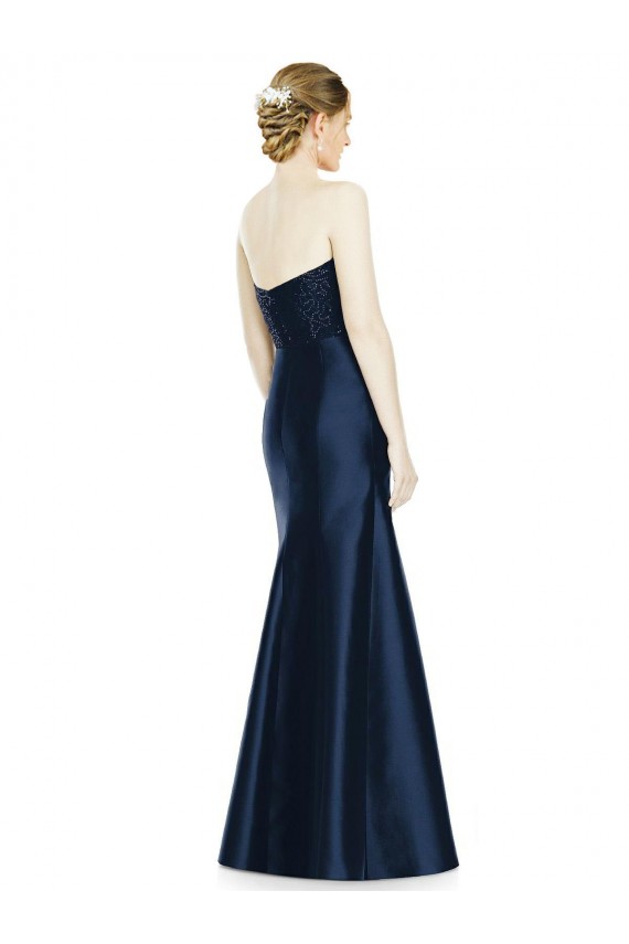Sleeveless Sweetheart Mermaid Satin Evening Dress / Bridesmaid Dress Worcester