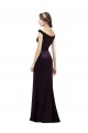 Cap Sleeves Off the Shoulder A-Line Satin Bridesmaid Dress Worcester