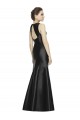 Keyhole Back Sleeveless High Neck Mermaid Satin Bridesmaid Dress Worcester