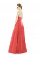 Sleeveless Jewel Neck A-Line Satin Bridesmaid Dress Worcester