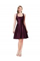 V-Back Sleeveless Bateau Neck A-Line Satin Prom Dress / Bridesmaid Dress Worcester