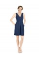 Open Back Sleeveless V-Neck A-Line Satin Evening Gown / Bridesmaid Dress Worcester