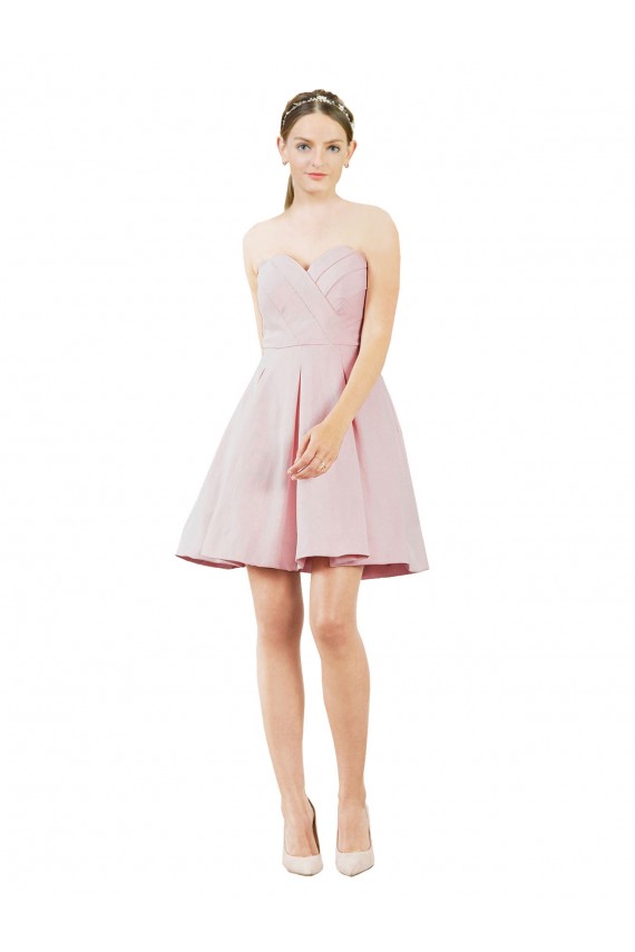 Sleeveless Sweetheart A-Line Satin Evening Gown / Bridesmaid Dress Worcester