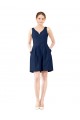 Sleeveless V-Neck A-Line Satin Bridesmaid Gown Worcester