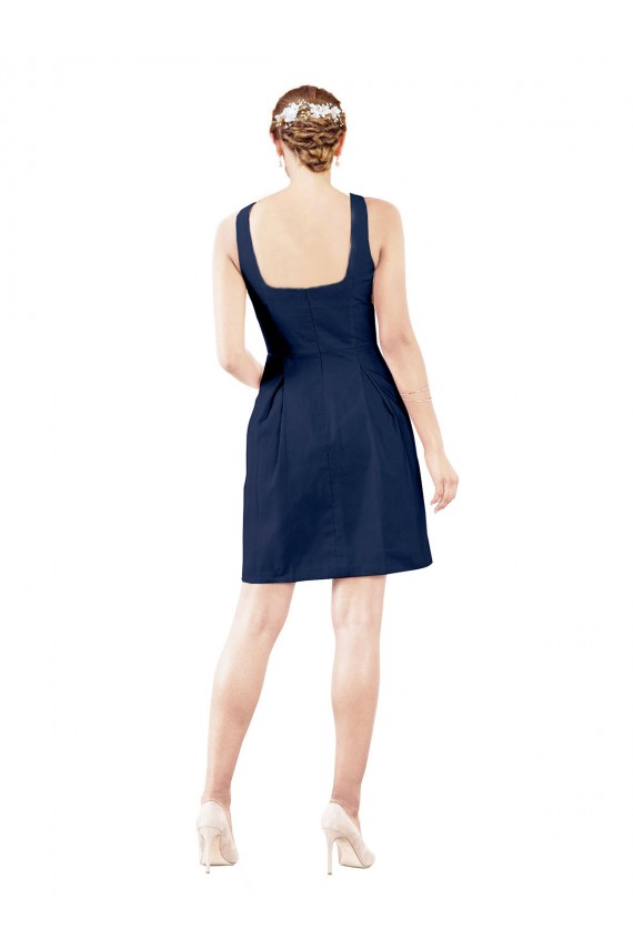 Sleeveless V-Neck A-Line Satin Bridesmaid Gown Worcester