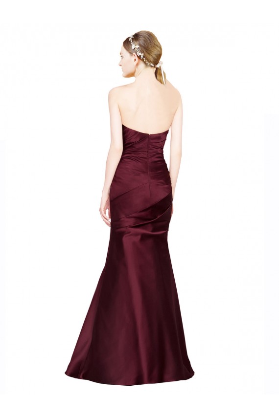 Low Back Sleeveless Sweetheart Mermaid Satin Formal Evening Gown / Prom Dress / Bridesmaid Dress Worcester