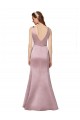 V-Back Sleeveless V-Neck Sheath Satin Formal Evening Gown / Prom Dress / Bridesmaid Dress Worcester