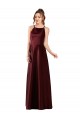 Sleeveless Halter Neck A-Line Satin Prom Dress / Bridesmaid Dress Worcester