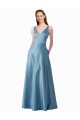 Sleeveless High Neck A-Line Satin Black Tie Prom Dress / Bridesmaid Dress Worcester