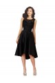 Sleeveless Illusion Neck A-Line Satin & Lace High Low Bridesmaid Dress Worcester