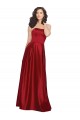 Sleeveless Strapless A-Line Satin Prom Dress / Bridesmaid Dress Worcester
