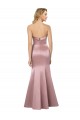 Low Back Sleeveless Strapless Sheath Satin Formal Evening Gown / Prom Dress / Bridesmaid Dress Worcester
