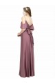Low Back Cold Shoulder Off the Shoulder Sheath Silk like Satin Formal Evening Gown / Prom Dress / Bridesmaid Dress Worcester