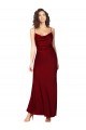 Low Back Sleeveless Cowl Neck Sheath Silk like Satin Black Tie Evening Gown / Prom Dress / Bridesmaid Dress Worcester