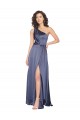 Dusk Sleeveless One Shoulder A-Line Silk like Satin Formal Evening Gown / Prom Dress / Bridesmaid Dress Worcester