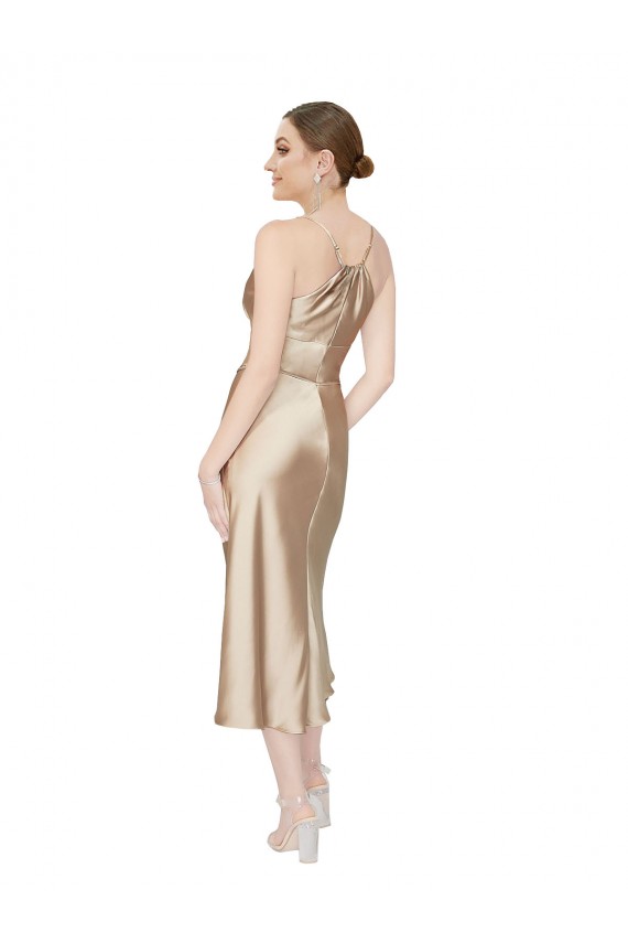 Sleeveless V-Neck A-Line Silk like Satin Formal Evening Gown / Prom Dress / Bridesmaid Dress Worcester