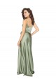 V-Back Sleeveless V-Neck A-Line Silk like Satin Formal Evening Gown / Bridesmaid Dress Worcester