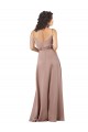 Sleeveless V-Neck A-Line Silk like Satin Formal Evening Gown / Bridesmaid Dress Worcester