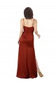 Low Back Red Sleeveless Spaghetti Straps A-Line Silk like Satin Formal Evening Gown / Prom Dress / Bridesmaid Dress Worcester